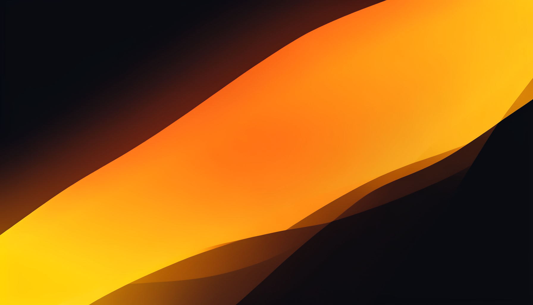 Abstract warm gradient with deep orange and gold tones blending into a dark background, evoking creativity and transformation